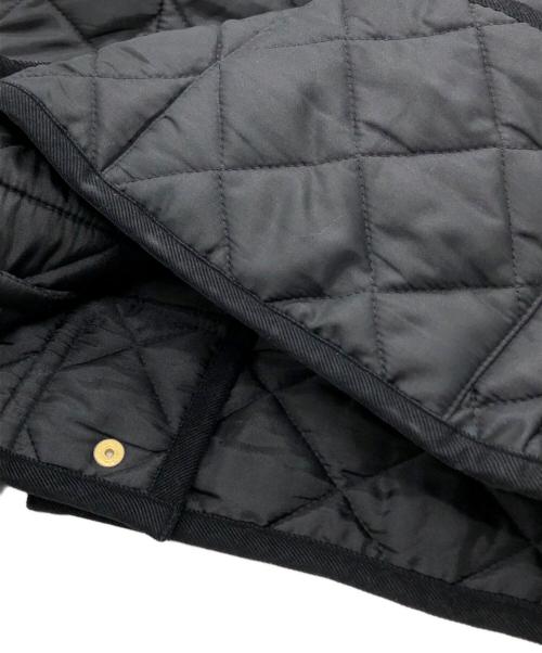 Traditional Weatherwear（トラディショナルウェザーウェア）Traditional Weatherwear (トラディショナルウェザーウェア) ARKLEY キルティングノーカラージャケット ブラック サイズ:34の古着・服飾アイテム