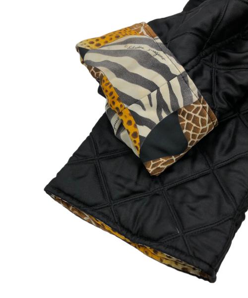 Salvatore Ferragamo（サルヴァトーレ フェラガモ）Salvatore Ferragamo (サルヴァトーレ フェラガモ) キルティングジャケット ブラック サイズ:Mの古着・服飾アイテム