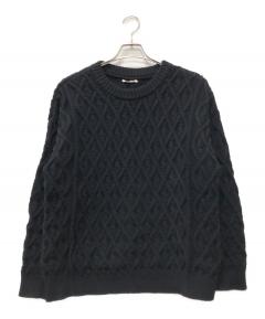 中古・古着通販】AURALEE (オーラリー) FELT WOOL YARN KNIT V-NECK P