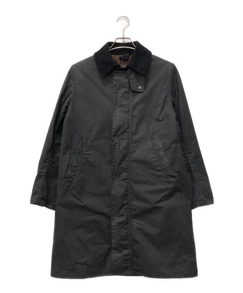 Barbour（バブアー）Barbour (バブアー) AURALEE (オーラリー) スタイリスト私物 (スタイリストシブツ) SL BORDER オイルドコート ブラック サイズ:36の古着・服飾アイテム