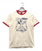 THE REAL McCOY'Sザ・リアルマッコイズ）の古着「リンガーTシャツ」｜ベージュ