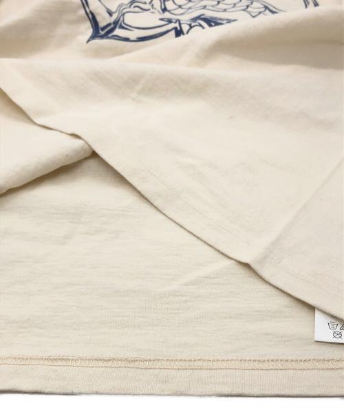 THE REAL McCOY'S（ザ・リアルマッコイズ）THE REAL McCOY'S (ザ・リアルマッコイズ) リンガーTシャツ ベージュ サイズ:38の古着・服飾アイテム