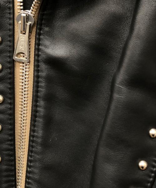 Lewis Leathers（ルイスレザース）Lewis Leathers (ルイスレザース) Hysteric Glamour (ヒステリックグラマー) スタッズライトニングレザージャケット ブラック サイズ:Mの古着・服飾アイテム