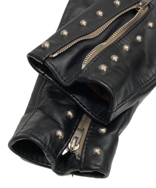 Lewis Leathers（ルイスレザース）Lewis Leathers (ルイスレザース) Hysteric Glamour (ヒステリックグラマー) スタッズライトニングレザージャケット ブラック サイズ:Mの古着・服飾アイテム