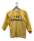 Championチャンピオン）の古着「フットボールカットソー」｜イエロー