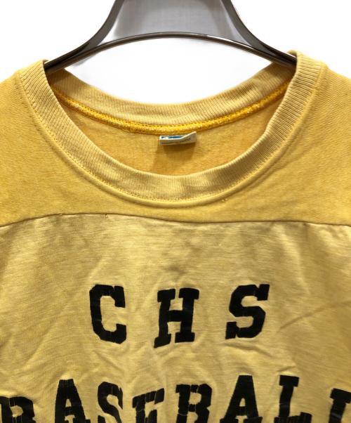 Champion（チャンピオン）Champion (チャンピオン) フットボールカットソー イエロー サイズ:Lの古着・服飾アイテム