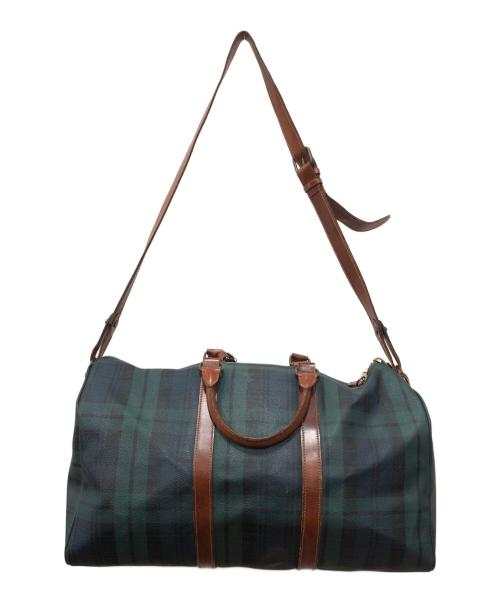 POLO RALPH LAUREN（ポロ・ラルフローレン）POLO RALPH LAUREN (ポロ・ラルフローレン) ブラックウォッチボストンバッグ グリーン サイズ:下記参照の古着・服飾アイテム