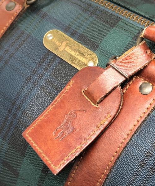POLO RALPH LAUREN（ポロ・ラルフローレン）POLO RALPH LAUREN (ポロ・ラルフローレン) ブラックウォッチボストンバッグ グリーン サイズ:下記参照の古着・服飾アイテム
