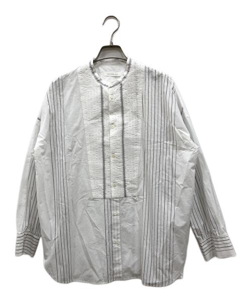 GALERIE VIE（ギャルリーヴィー）GALERIE VIE (ギャルリーヴィー) コットンサッカー シャーリングブザムシャツ ホワイト サイズ:FREEの古着・服飾アイテム