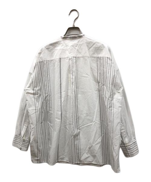 GALERIE VIE（ギャルリーヴィー）GALERIE VIE (ギャルリーヴィー) コットンサッカー シャーリングブザムシャツ ホワイト サイズ:FREEの古着・服飾アイテム