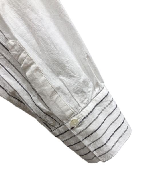 GALERIE VIE（ギャルリーヴィー）GALERIE VIE (ギャルリーヴィー) コットンサッカー シャーリングブザムシャツ ホワイト サイズ:FREEの古着・服飾アイテム