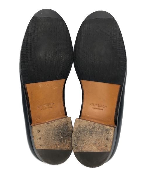 J.M.WESTON（ジェイエムウエストン）J.M.WESTON (ジェイエムウエストン) SIGNATURE LOAFER BLUE BOXCALF ネイビー サイズ:6の古着・服飾アイテム