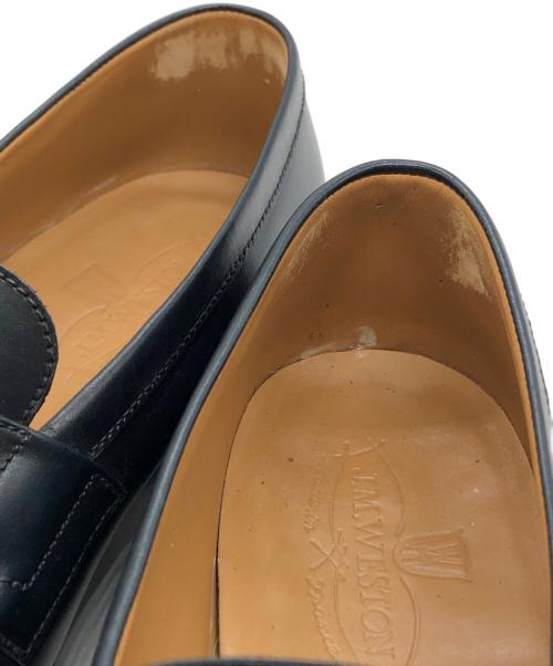 J.M.WESTON（ジェイエムウエストン）J.M.WESTON (ジェイエムウエストン) SIGNATURE LOAFER BLUE BOXCALF ネイビー サイズ:6の古着・服飾アイテム