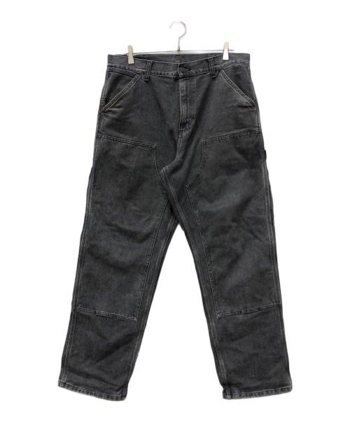 Carhartt WIP（カーハート ワーク イン プログレス）CARHARTT WIP (カーハート ワークインプログレス) DOUBLE KNEE PANT ブラック サイズ:32×32の古着・服飾アイテム