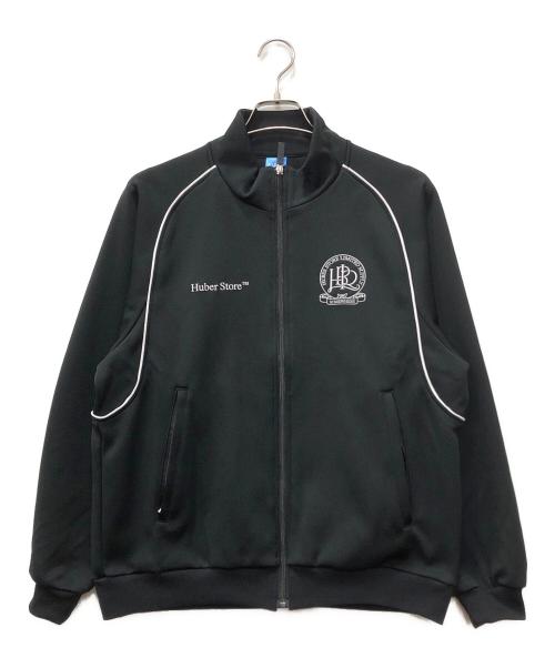 Huber Store（ヒューバーストア）Huber Store (ヒューバーストア) Original Emblem Tricot Track Jacket ブラック サイズ:Mの古着・服飾アイテム
