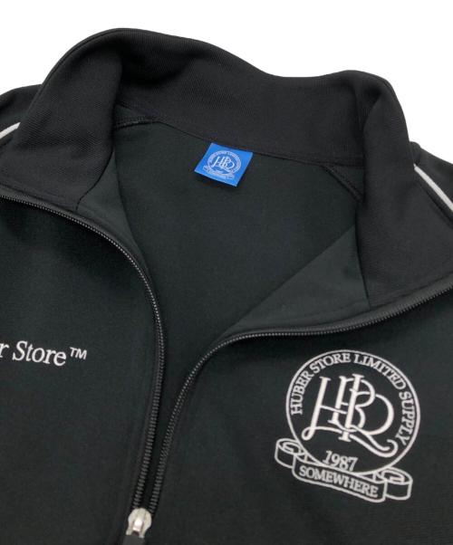 Huber Store（ヒューバーストア）Huber Store (ヒューバーストア) Original Emblem Tricot Track Jacket ブラック サイズ:Mの古着・服飾アイテム