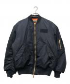 CAHLUMNカウラム）の古着「リバーシブルボンバージャケット」｜ブラック