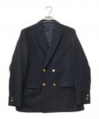 BEAMSビームス）の古着「4ボタン ダブルブレステッド ブレザー」｜ネイビー