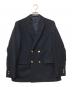 BEAMS（ビームス）の古着「4ボタン ダブルブレステッド ブレザー」｜ネイビー