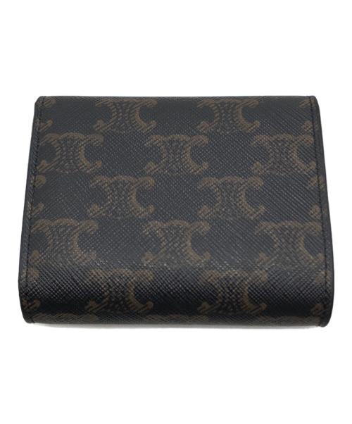 CELINE（セリーヌ）CELINE (セリーヌ) マカダムトリオンフ3つ折り財布 ブラウン サイズ:下記参照の古着・服飾アイテム