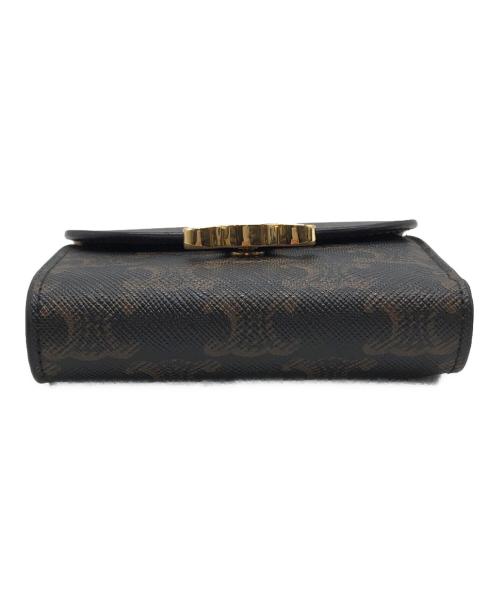 CELINE（セリーヌ）CELINE (セリーヌ) マカダムトリオンフ3つ折り財布 ブラウン サイズ:下記参照の古着・服飾アイテム
