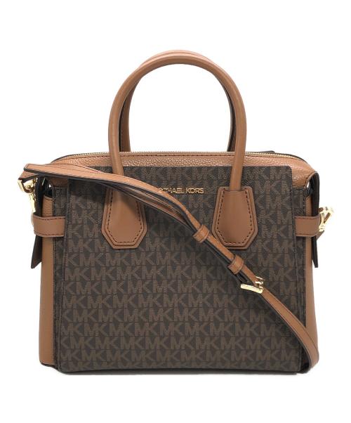 MICHAEL KORS（マイケル・コース）MICHAEL KORS (マイケル・コース) 総柄2WAYバッグ ブラウン サイズ:下記参照の古着・服飾アイテム