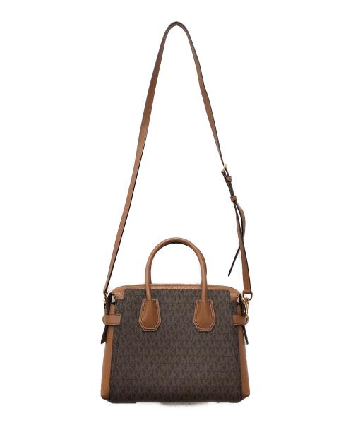MICHAEL KORS（マイケル・コース）MICHAEL KORS (マイケル・コース) 総柄2WAYバッグ ブラウン サイズ:下記参照の古着・服飾アイテム