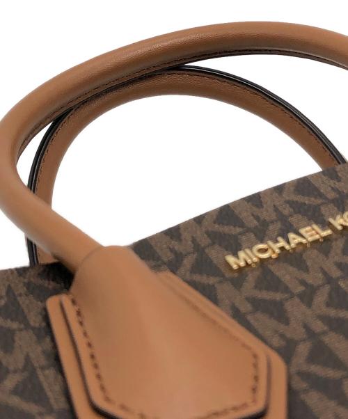 MICHAEL KORS（マイケル・コース）MICHAEL KORS (マイケル・コース) 総柄2WAYバッグ ブラウン サイズ:下記参照の古着・服飾アイテム