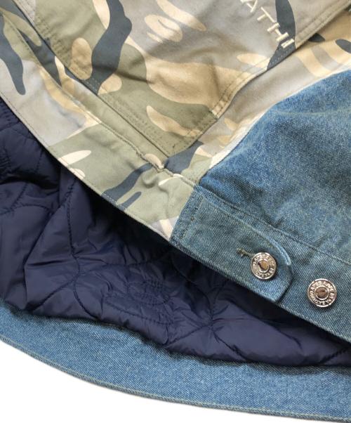 Aape BY A BATHING APE（エーエイプ バイ アベイシングエイプ）AAPE BY A BATHING APE (エーエイプ バイ アベイシングエイプ) 2WAYカモ柄フードジャケット ブルー サイズ:Mの古着・服飾アイテム