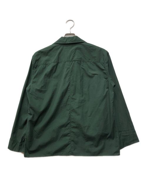 UNUSED（アンユーズド）UNUSED (アンユーズド) OPEN COLLAR SHIRT グリーン サイズ:2の古着・服飾アイテム