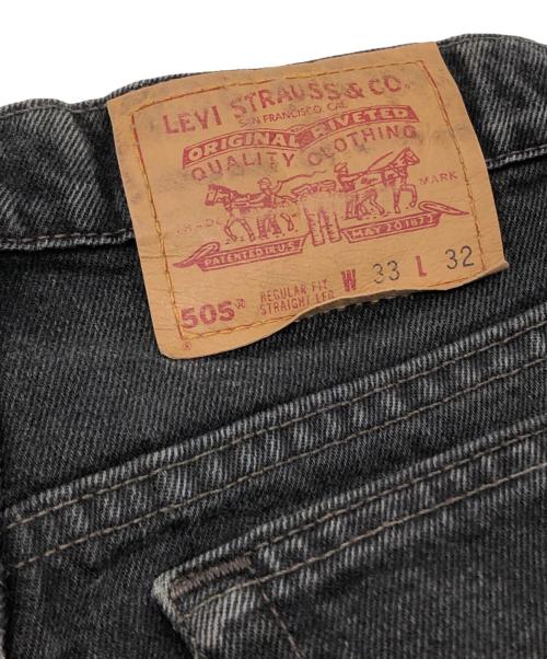 LEVI'S（リーバイス）LEVI'S (リーバイス) 505後染めブラックデニム ブラック サイズ:W33×L32の古着・服飾アイテム