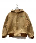 CarHarttカーハート）の古着「企業ロゴアクティブジャケット」｜ベージュ