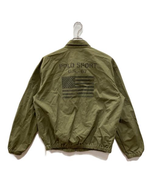 POLO SPORT（ポロスポーツ）POLO SPORT (ポロスポーツ) 星条旗バックロゴスイングトップ グリーン サイズ:Ｍの古着・服飾アイテム