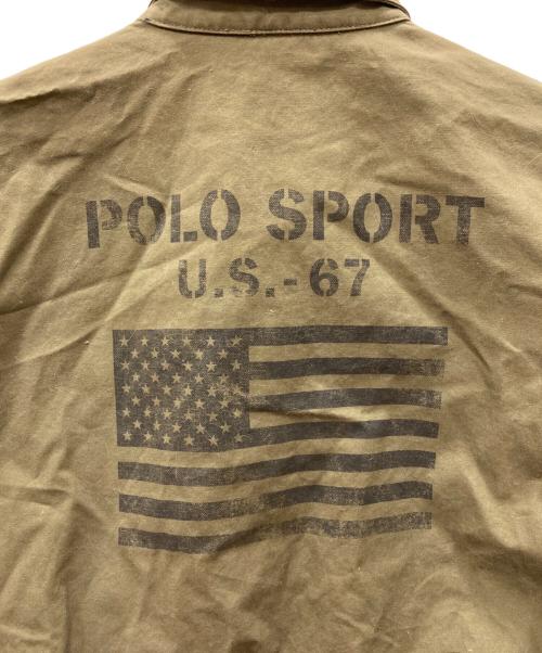 POLO SPORT（ポロスポーツ）POLO SPORT (ポロスポーツ) 星条旗バックロゴスイングトップ グリーン サイズ:Ｍの古着・服飾アイテム