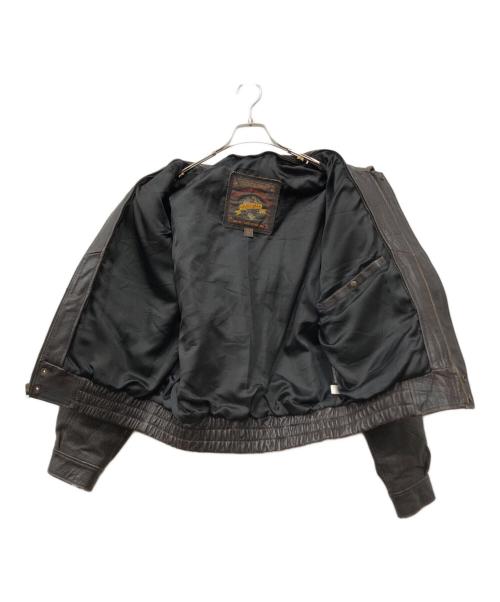 ADVENTURE BOUND（アドヴェンチャーバウンド）ADVENTURE BOUND (アドヴェンチャーバウンド) レザージャケット ブラウン サイズ:Sの古着・服飾アイテム