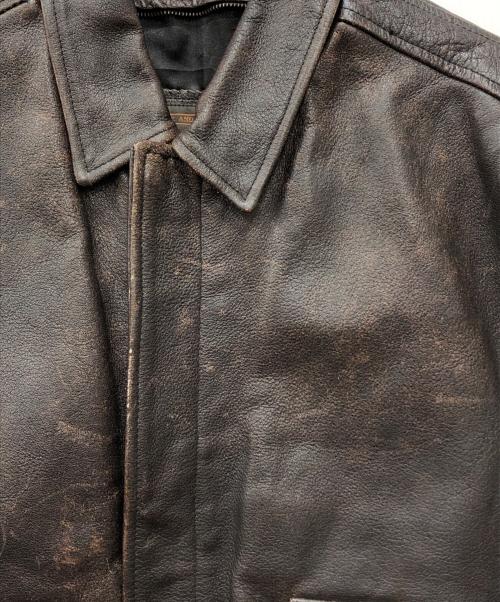 ADVENTURE BOUND（アドヴェンチャーバウンド）ADVENTURE BOUND (アドヴェンチャーバウンド) レザージャケット ブラウン サイズ:Sの古着・服飾アイテム