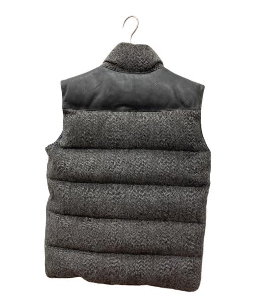 COMME des GARCONS HOMME（コムデギャルソン オム）COMME des GARCONS HOMME (コムデギャルソン オム) レザーヘリンボーンダウンベスト グレー サイズ:ＸＳの古着・服飾アイテム