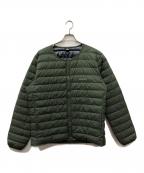 mont-bellモンベル）の古着「スペリオダウン ラウンドネックジャケット」｜グリーン