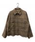 AURALEE（オーラリー）の古着「WOOL SERGE CHECK ZIP-UP BLOUSON」｜ブラウン