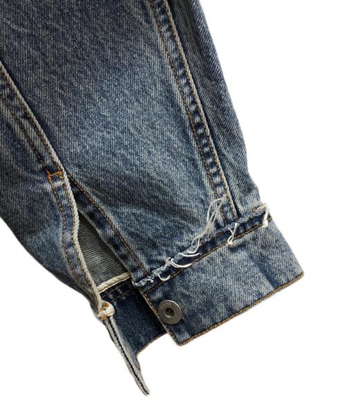 coor（クアー）COOR (クアー) シャドウウォッシュカットオフデニムトラッカー インディゴ サイズ:Ｌの古着・服飾アイテム