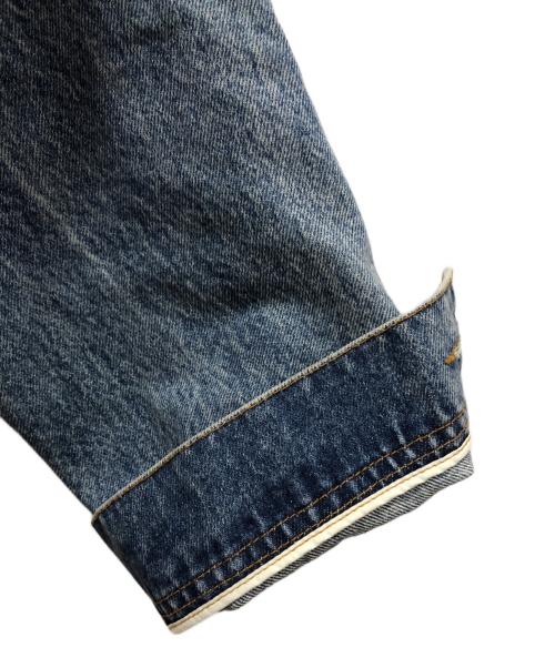 coor（クアー）COOR (クアー) シャドウウォッシュカットオフデニムトラッカー インディゴ サイズ:Ｌの古着・服飾アイテム