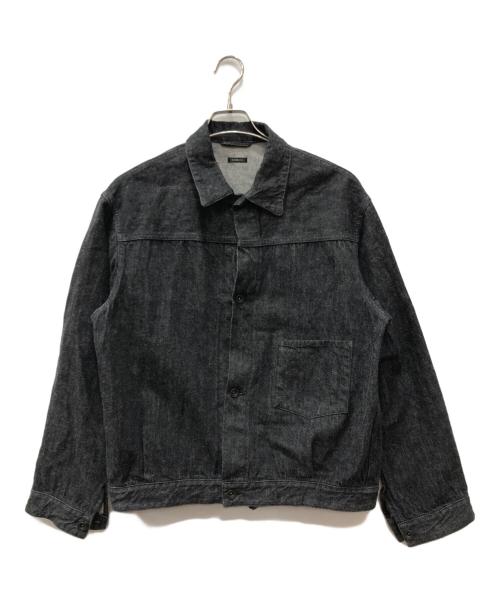COMOLI（コモリ）COMOLI (コモリ) シンチバック付き デニム トラッカー ジャケット ブラック サイズ:3の古着・服飾アイテム