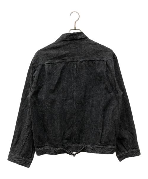 COMOLI（コモリ）COMOLI (コモリ) シンチバック付き デニム トラッカー ジャケット ブラック サイズ:3の古着・服飾アイテム