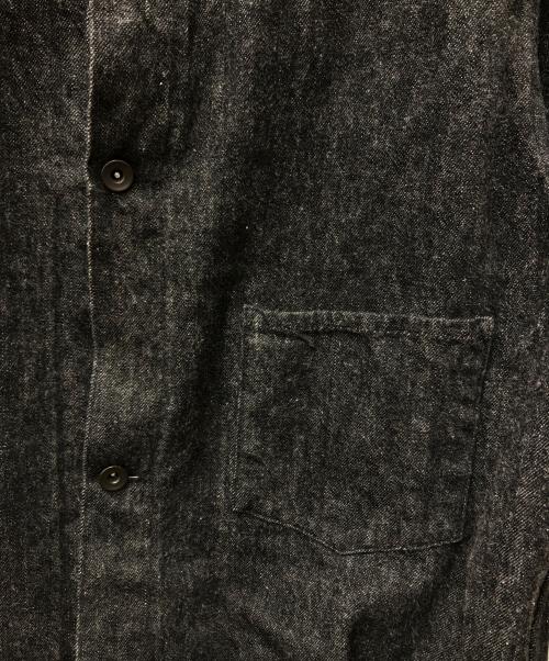 COMOLI（コモリ）COMOLI (コモリ) シンチバック付き デニム トラッカー ジャケット ブラック サイズ:3の古着・服飾アイテム