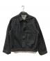 COMOLI（コモリ）の古着「シンチバック付き デニム トラッカー ジャケット」｜ブラック