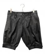 ALICE AUAAアリスアウアア）の古着「シープレザーハーフパンツ」｜ブラック