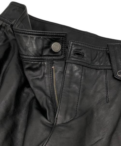 ALICE AUAA（アリスアウアア）ALICE AUAA (アリスアウアア) シープレザーハーフパンツ ブラック サイズ:4の古着・服飾アイテム