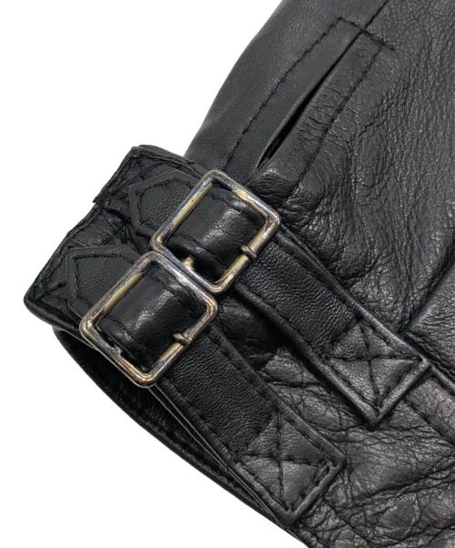 ALICE AUAA（アリスアウアア）ALICE AUAA (アリスアウアア) シープレザーハーフパンツ ブラック サイズ:4の古着・服飾アイテム