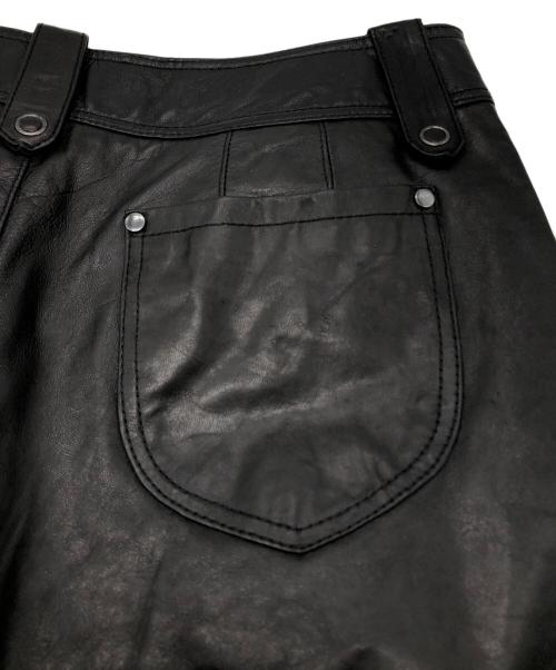 ALICE AUAA（アリスアウアア）ALICE AUAA (アリスアウアア) シープレザーハーフパンツ ブラック サイズ:4の古着・服飾アイテム