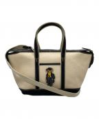 POLO RALPH LAURENポロ・ラルフローレン）の古着「polo ベア キャンバス トートバッグ」｜ベージュ